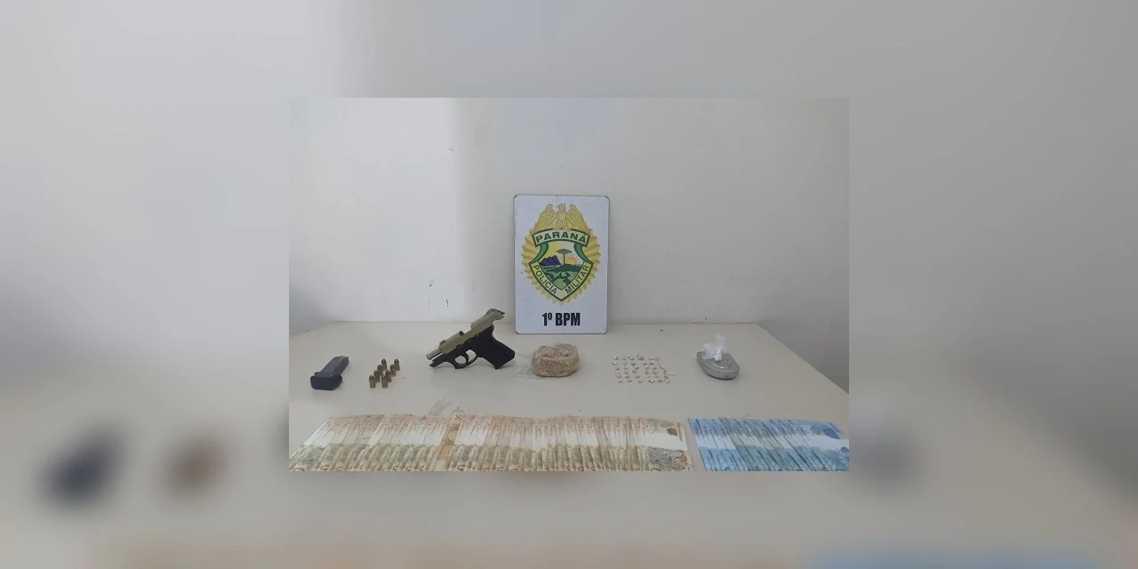 Homem é preso portando drogas e armas em via pública