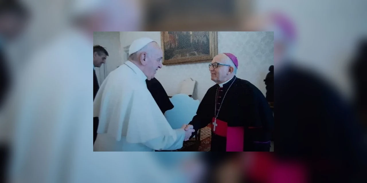 Dom Sergio é recebido pelo Papa Francisco que o chama de ‘pastor valente’