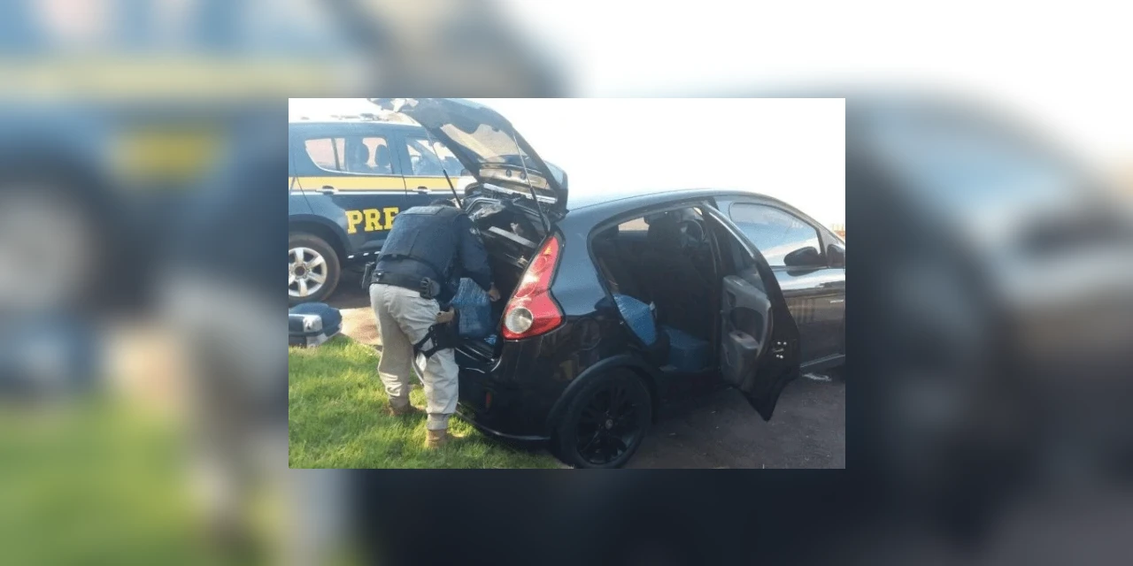 PRF apreende 100 kg de maconha que seriam trazidos para Ponta Grossa