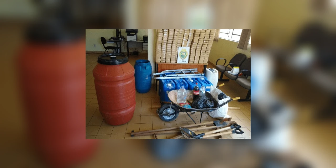 PM apreende mais de 200 kg de crack em Sengés