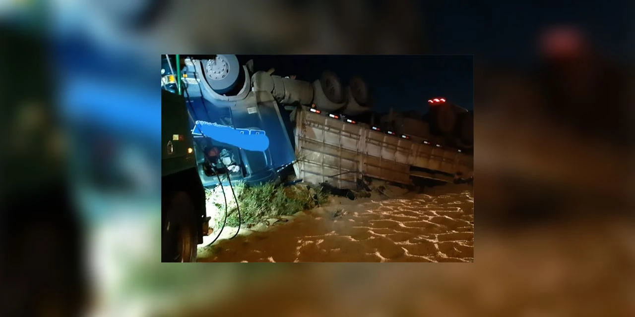 Motorista de caminhão morre em capotamento a caminho de Guarapuava