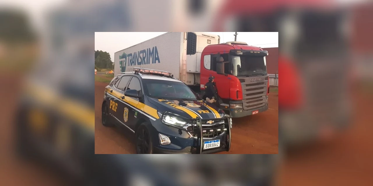 Vídeo: Caminhão com 30 toneladas de carne é roubado em Ponta Grossa e recuperado em Mauá da Serra