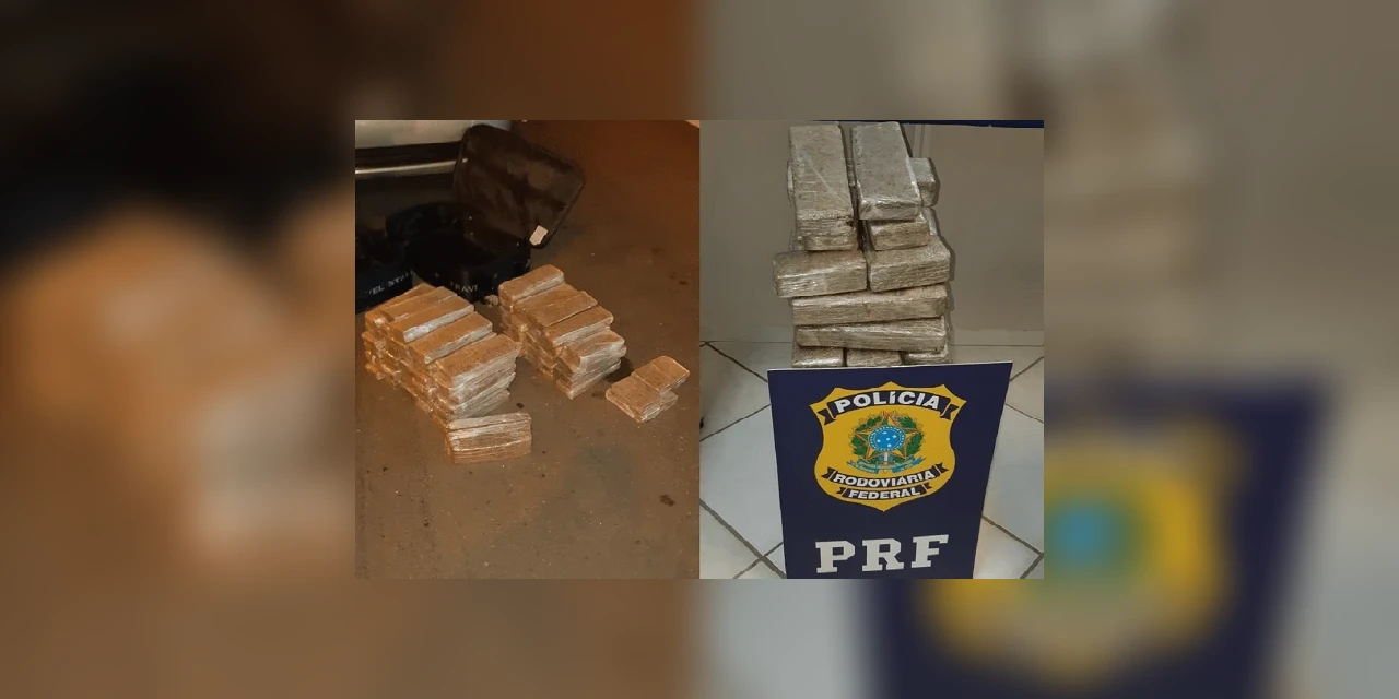 PRF apreende suspeitos com 44 kg de maconha em Guarapuava