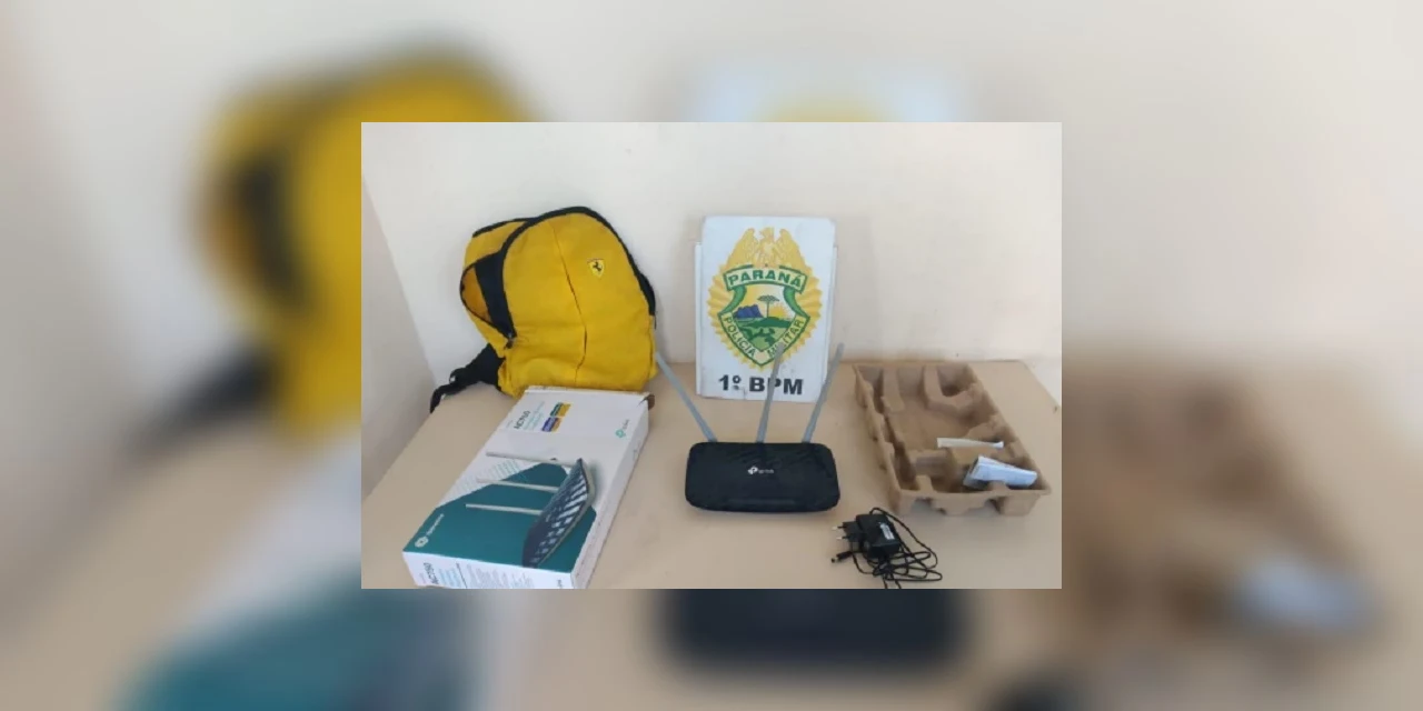 Jovem é detido sob suspeita de ter roubado roteador de internet no Contorno