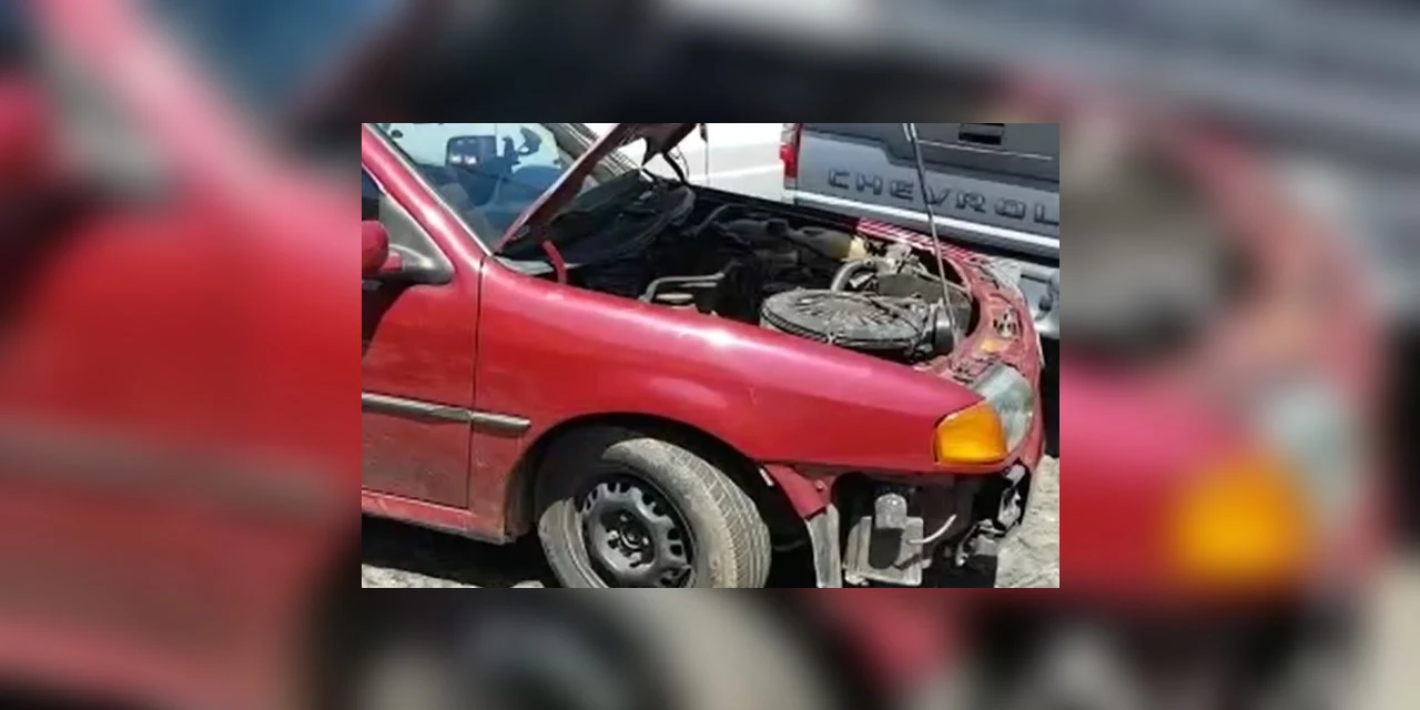 Automóvel é encontrado parcialmente "depenado" no Nova Rússia; veja antes e depois