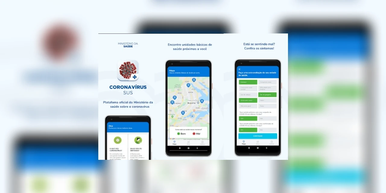 Ministério da Saúde lança app que ajuda a identificar sintomas do Coronavírus