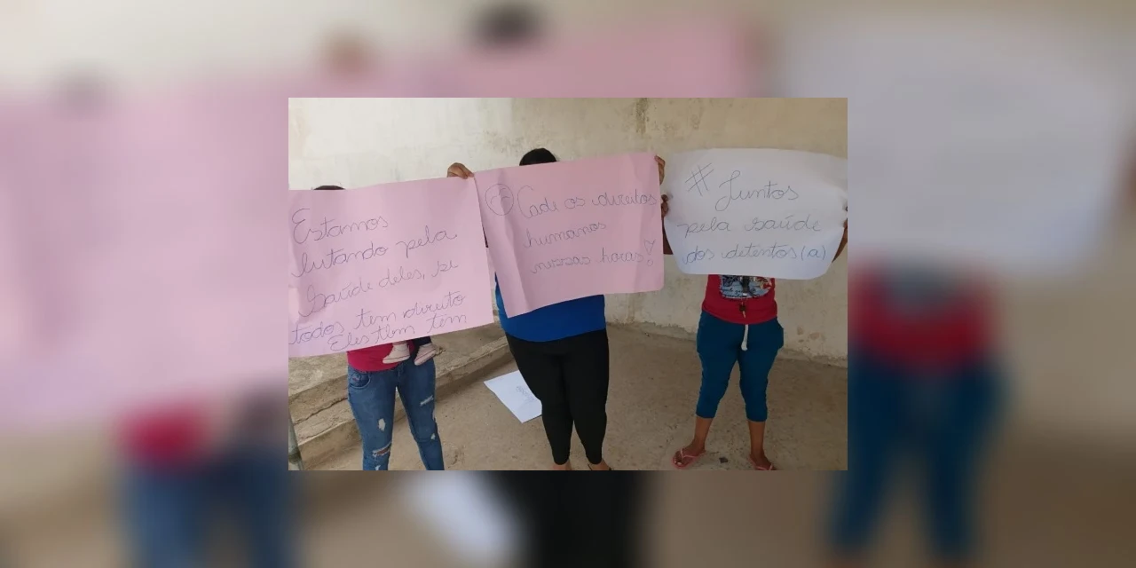 Ao Vivo: Familiares de presos fazem manifesto em frente à Cadeia Pública de PG