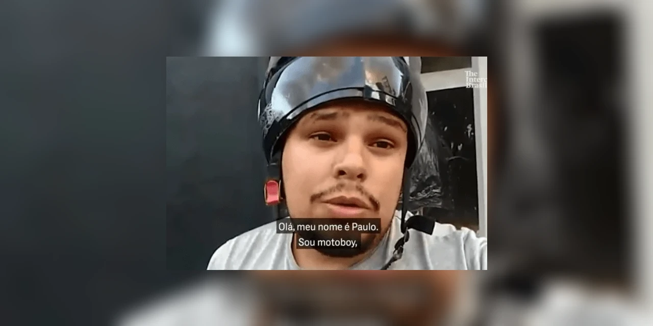 Vídeo: Motoboy desabafa sobre os riscos de fazer entregas para os apps de comida em meio a pandemia de Coronavírus