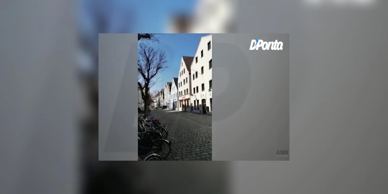 Vídeos mostram ruas desertas na Alemanha