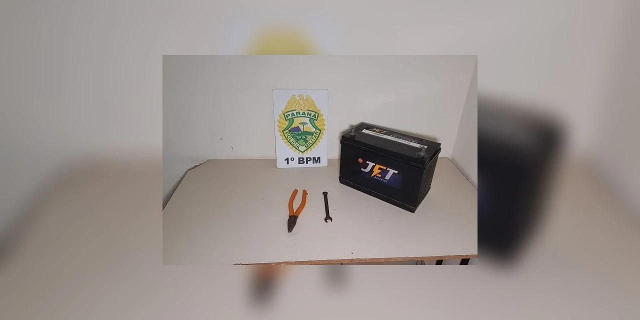 Com ajuda de segurança, PM prende suspeito de roubar bateria de trator no Lago de Olarias