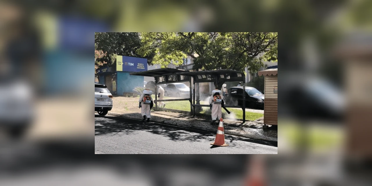 Desinfecção de locais públicos começa em PG