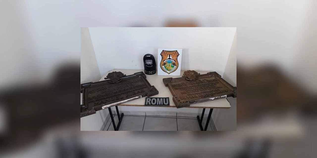 Guarda Municipal localiza placas de bronze furtadas de cemitério em Ponta Grossa