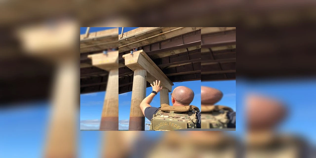 Suspeito de tráfico de drogas é preso se escondendo em pilar da ponte Ayrton Senna