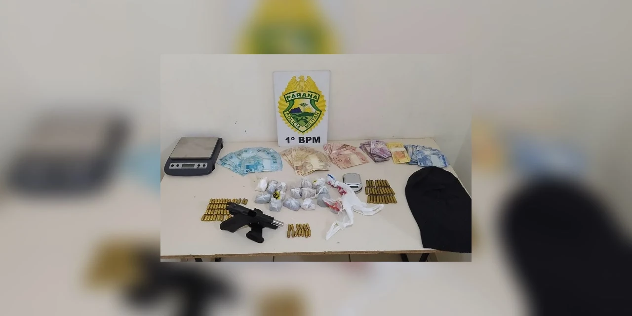 Suspeitos de homicídio são presos com drogas e munições após denúncia anônima, em Ponta Grossa