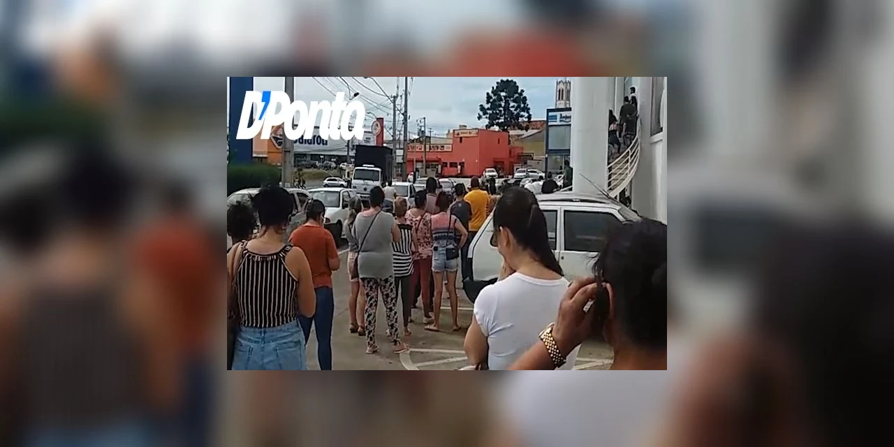 Vídeo mostra aglomeração de pessoas em loja de departamentos de PG