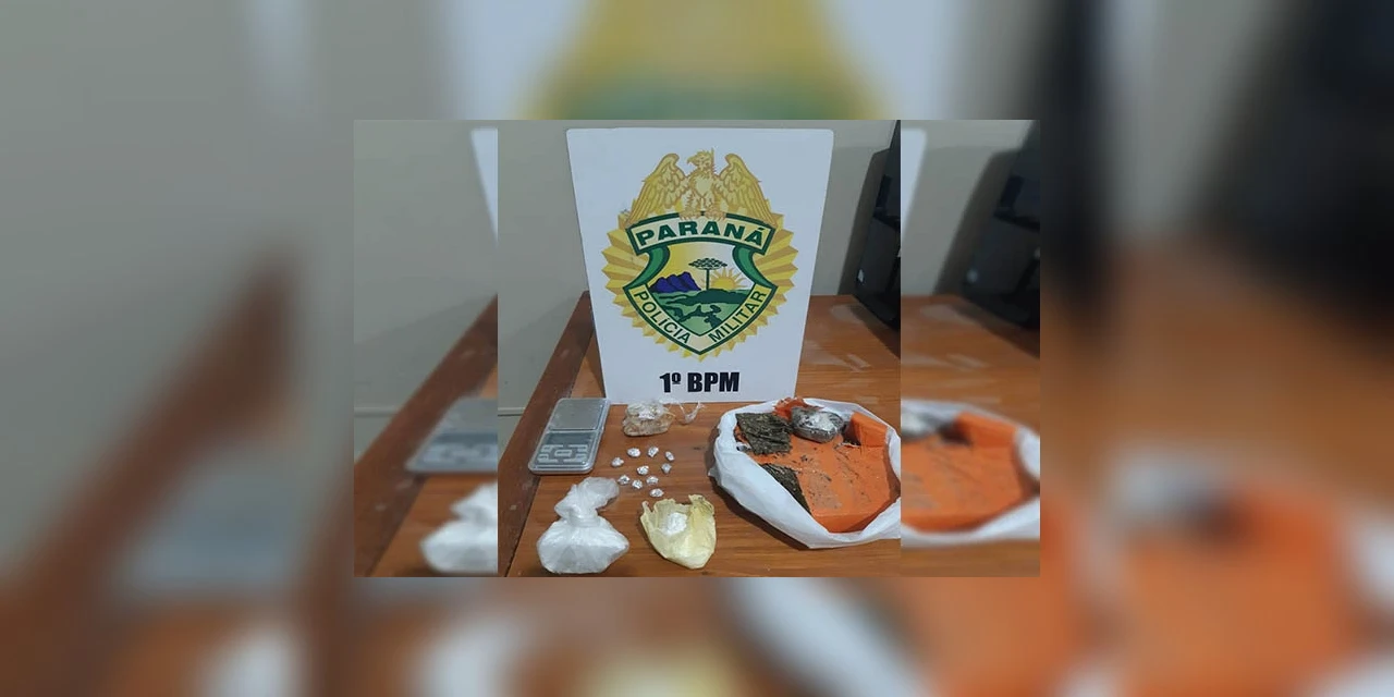 Polícia Militar fecha ponto de venda de drogas em Castro