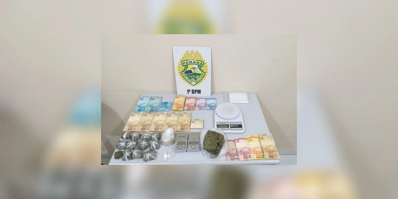 Na mesma noite, a Polícia Militar de Castro prende dois suspeitos de tráfico que atuam na vila Rio Branco