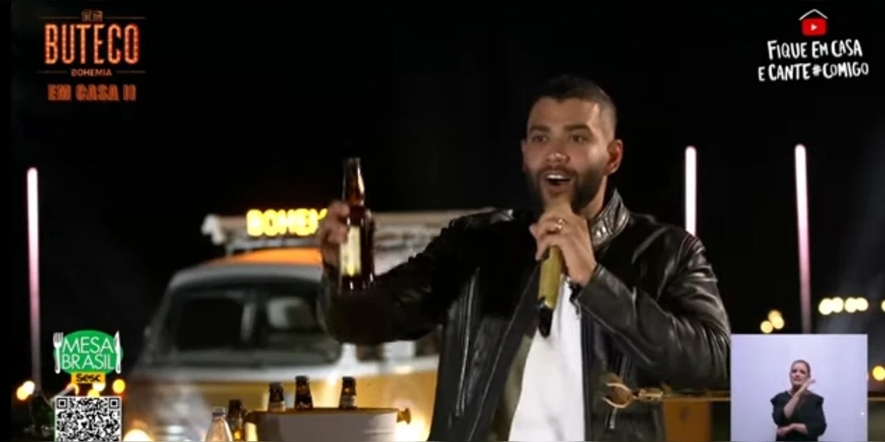 Gusttavo Lima é processado por publicidades irregulares em lives e incentivo ao consumo de bebidas alcoólicas