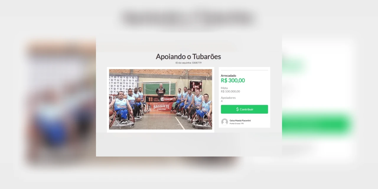 Após incêndio, time de basquete em cadeira de rodas do Tubarões pede doações em vaquinha online
