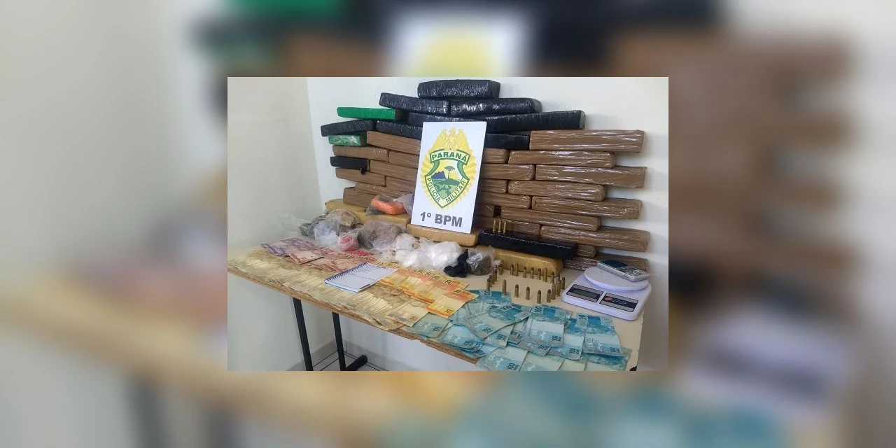 Polícia desmonta possível ponto de tráfico de drogas em bairro de Ponta Grossa
