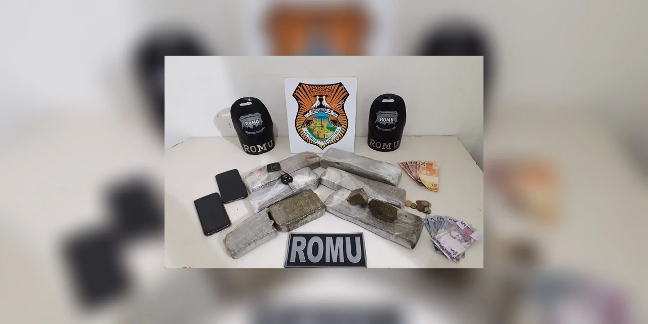 Após perseguição, Guarda Municipal impede entrega de droga no Contorno