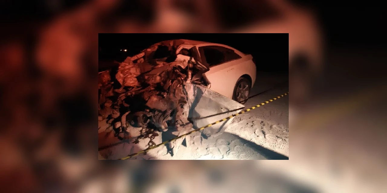 PRF atende grave acidente na região de Guamiranga