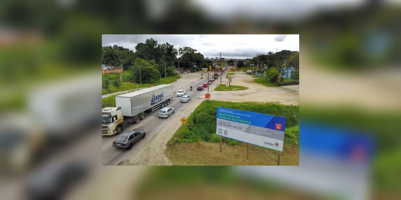 Obra altera acessos do Contorno Norte para a rodovia dos Minérios