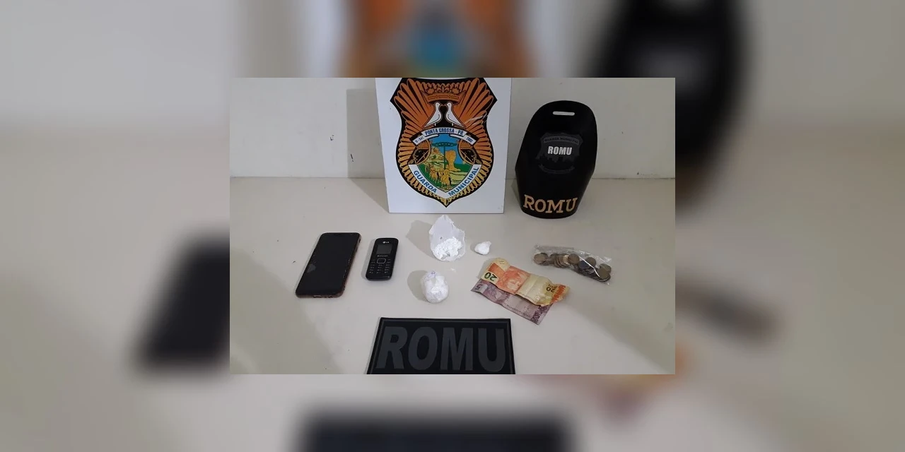 Casal é preso com cocaína no Colônia Dona Luiza; droga seria vendida por R$ 2 mil