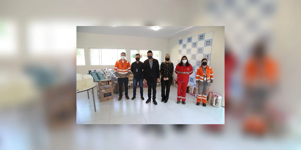 Prefeitura recebe doação de cestas básicas e EPIs para agentes da saúde