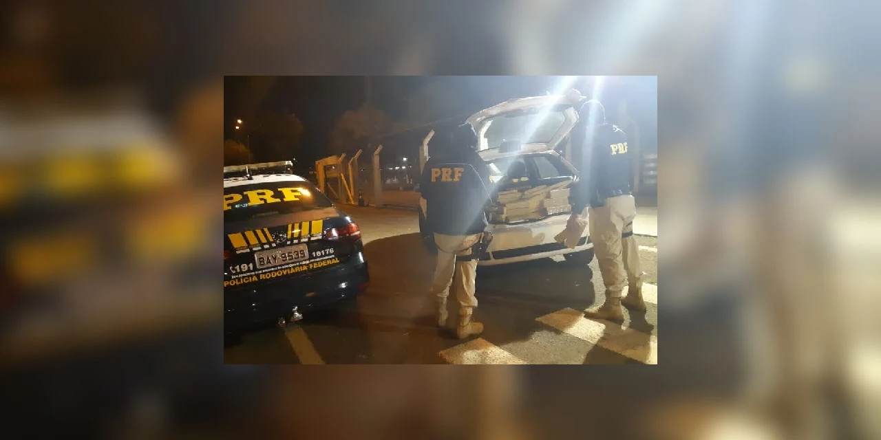 PRF aprende carregamento de 335 kg de maconha na BR 376, em Ponta Grossa