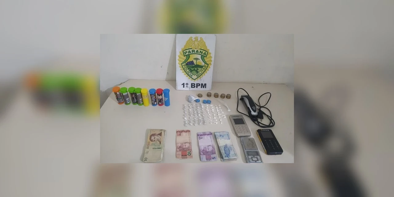 Suspeito de tráfico de drogas é preso com crack, cocaína e maconha em Uvaranas