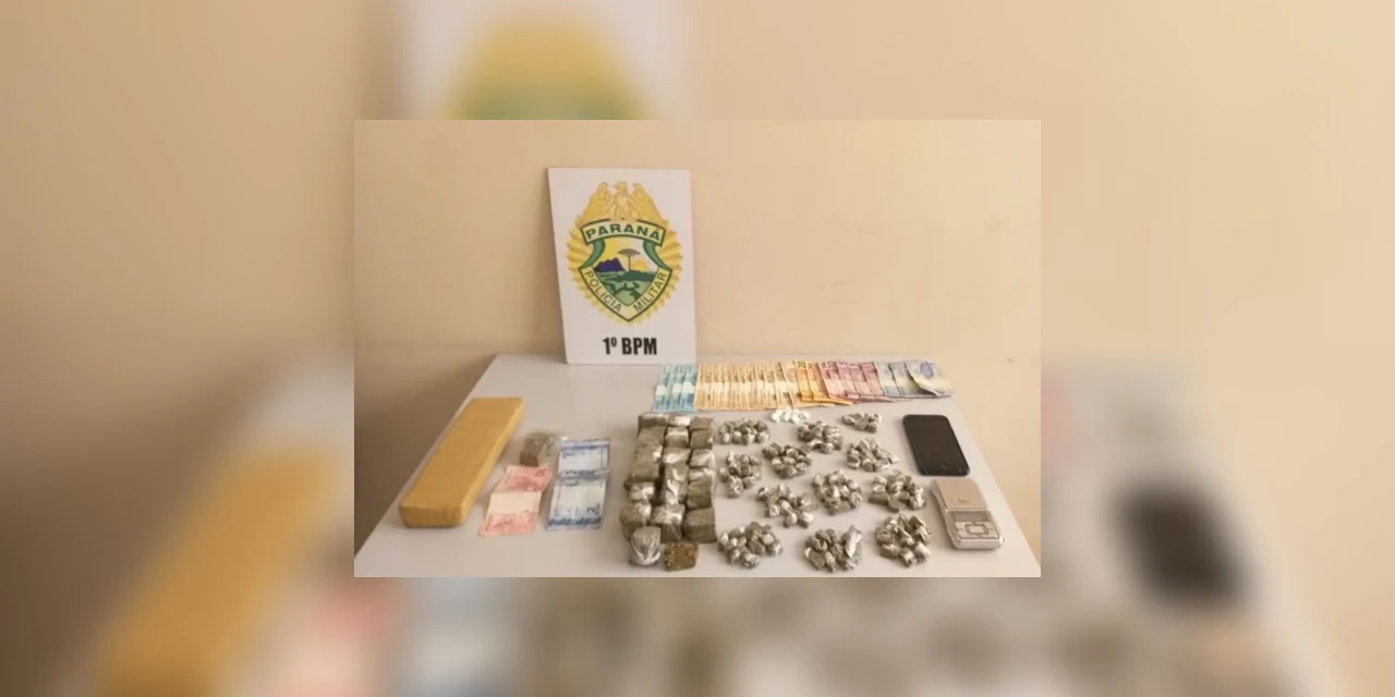 Dois homens são presos com mais de 118 pacotes de drogas em Castro