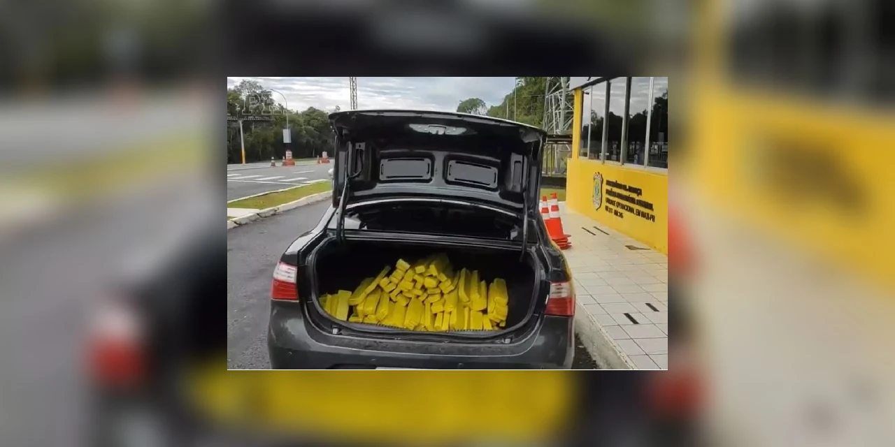 Vídeo: Homem é preso transportando mais de 320 kg de maconha em Irati