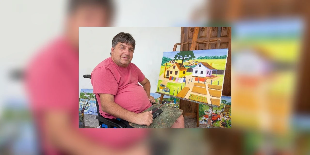 Artista Marcelo Schimaneski retrata os Campos Gerais com as lentes da inocência; veja obras