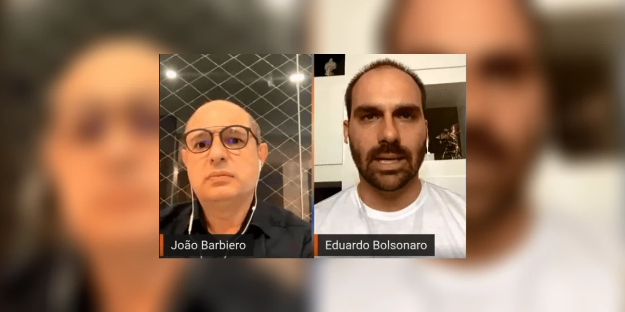 "Eles pensam em trocar a Joice", afirma Eduardo Bolsonaro sobre a liderança do PSL