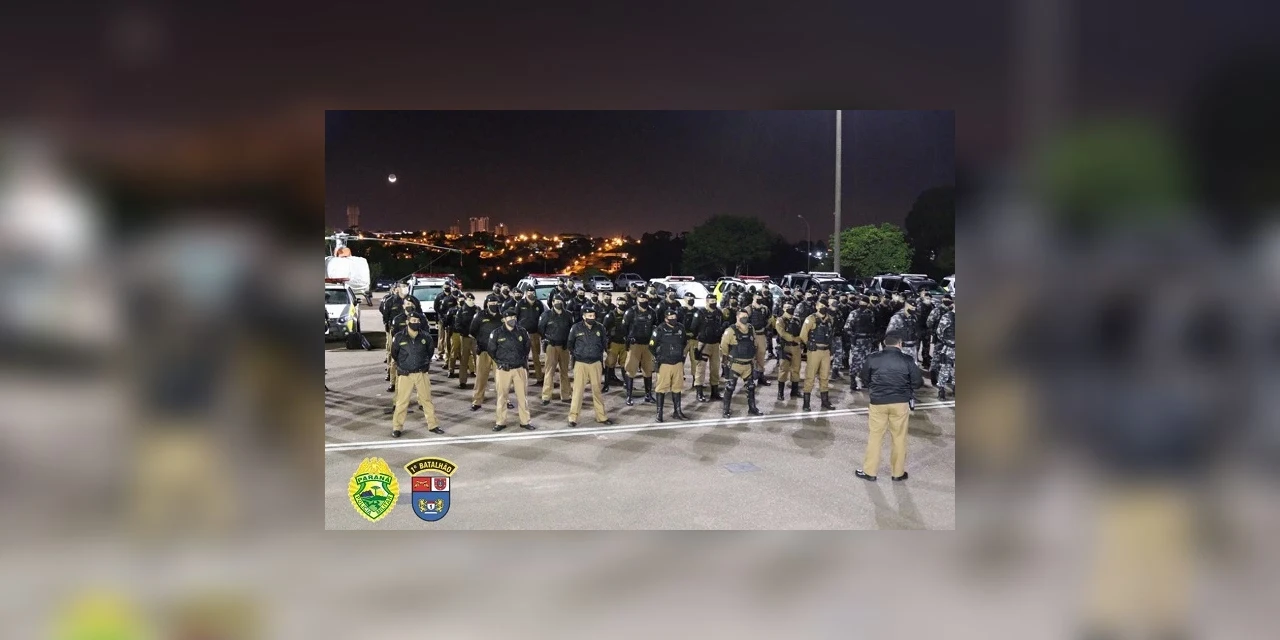 Megaoperação "Resgate" em Castro registra 12 prisões e apreensões de drogas, armas e dinheiro