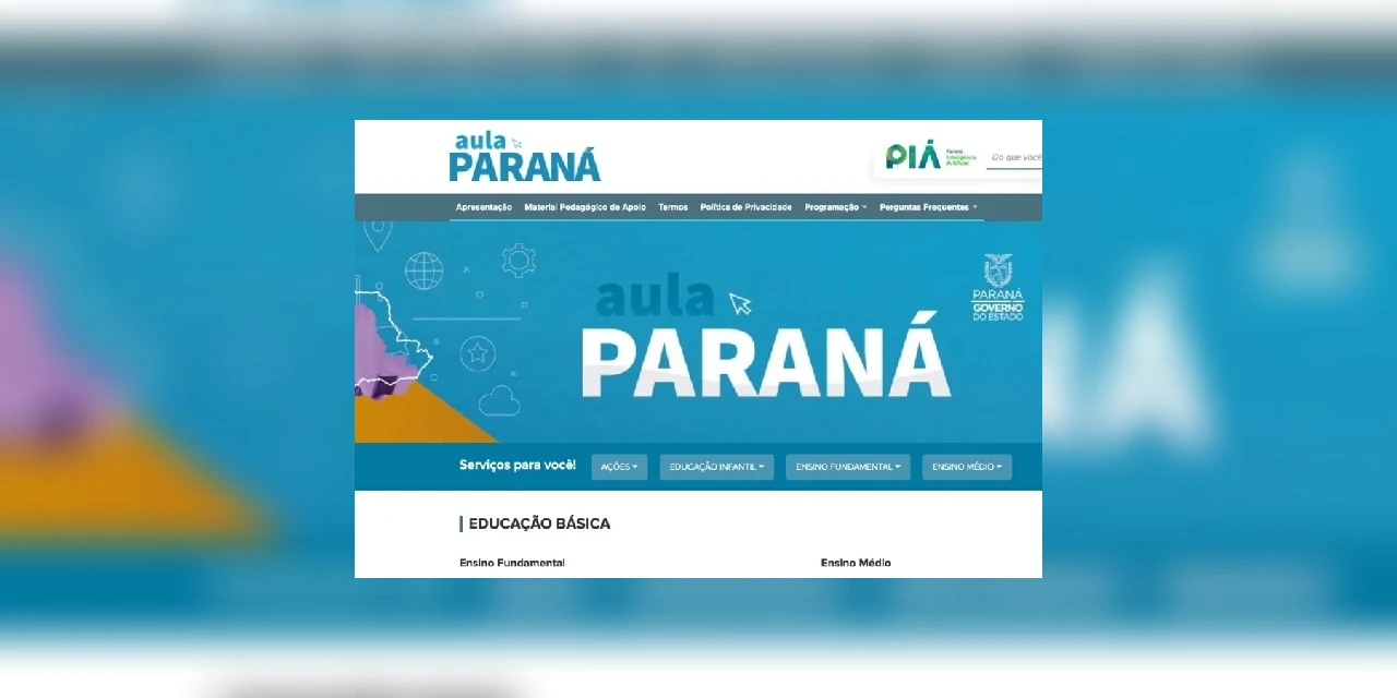 Aula Paraná terá ferramenta para os alunos recapitularem os conteúdos das videoaulas