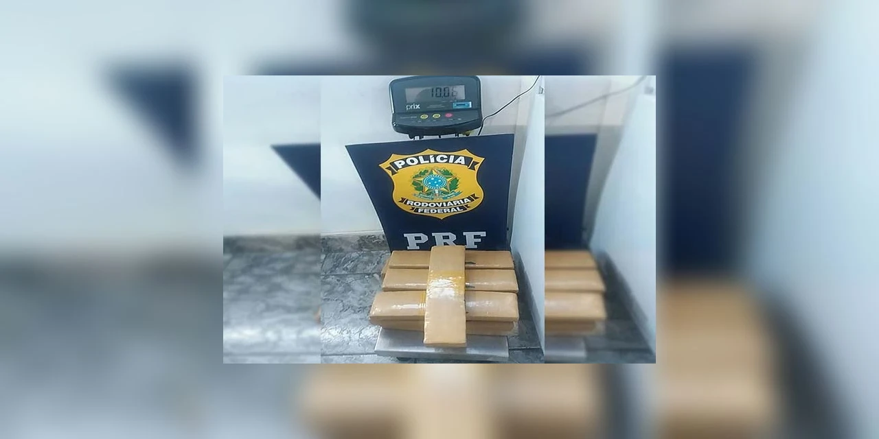 Homem usa carro de aplicativo para transporte de droga e é preso pela PRF em Irati