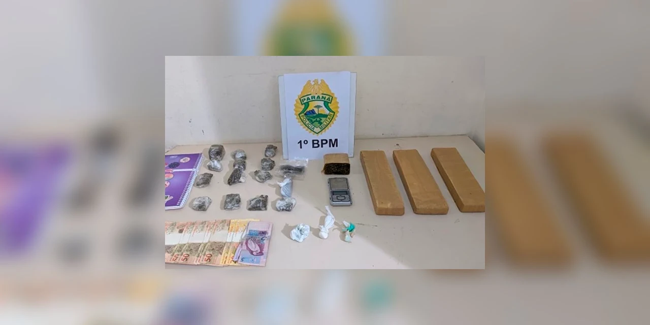 Rapaz de 26 anos é preso por tráfico de drogas no bairro Neves em Ponta Grossa