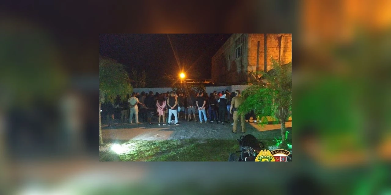 Festa clandestina regada a drogas é fechada pela PM em Matinhos