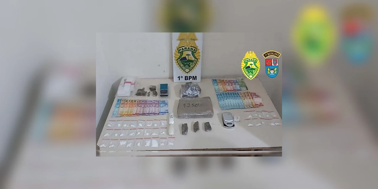Polícia Militar fecha ponto de distribuição de drogas no bairro Contorno