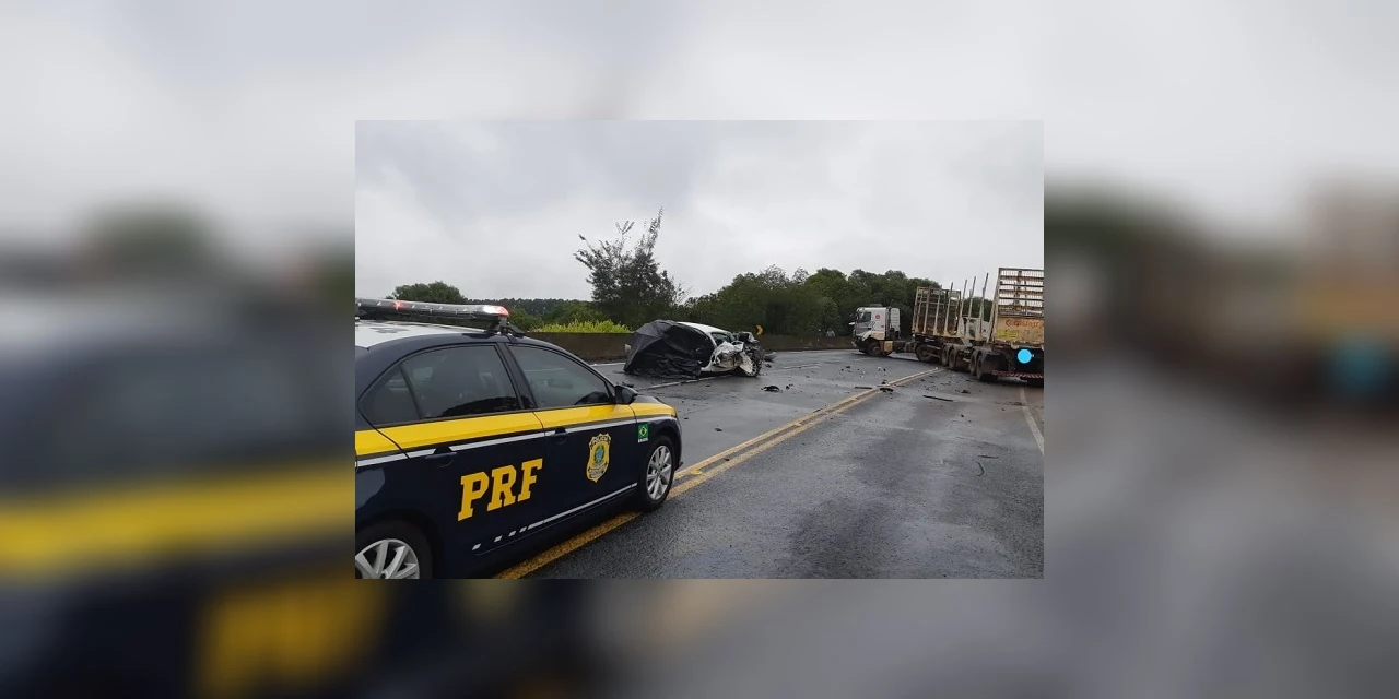 Grave acidente causa a morte de motorista na BR-376 em Tibagi