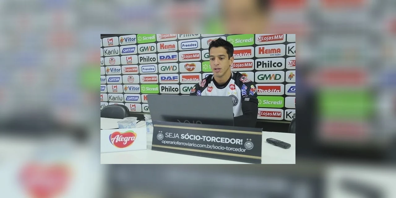 Thomaz, meia do Operário é apresentado em coletiva online