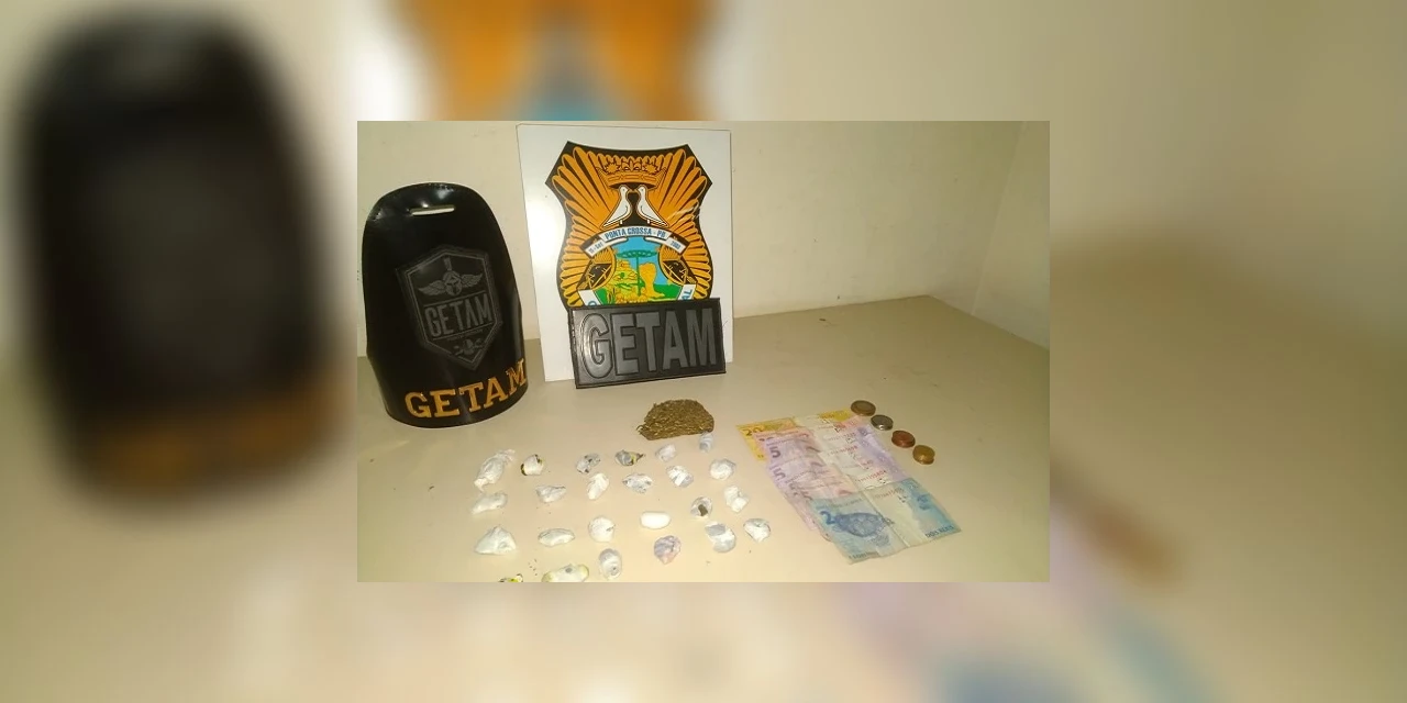 Guarda Municipal prende suspeito de tráfico de drogas no Centro de PG