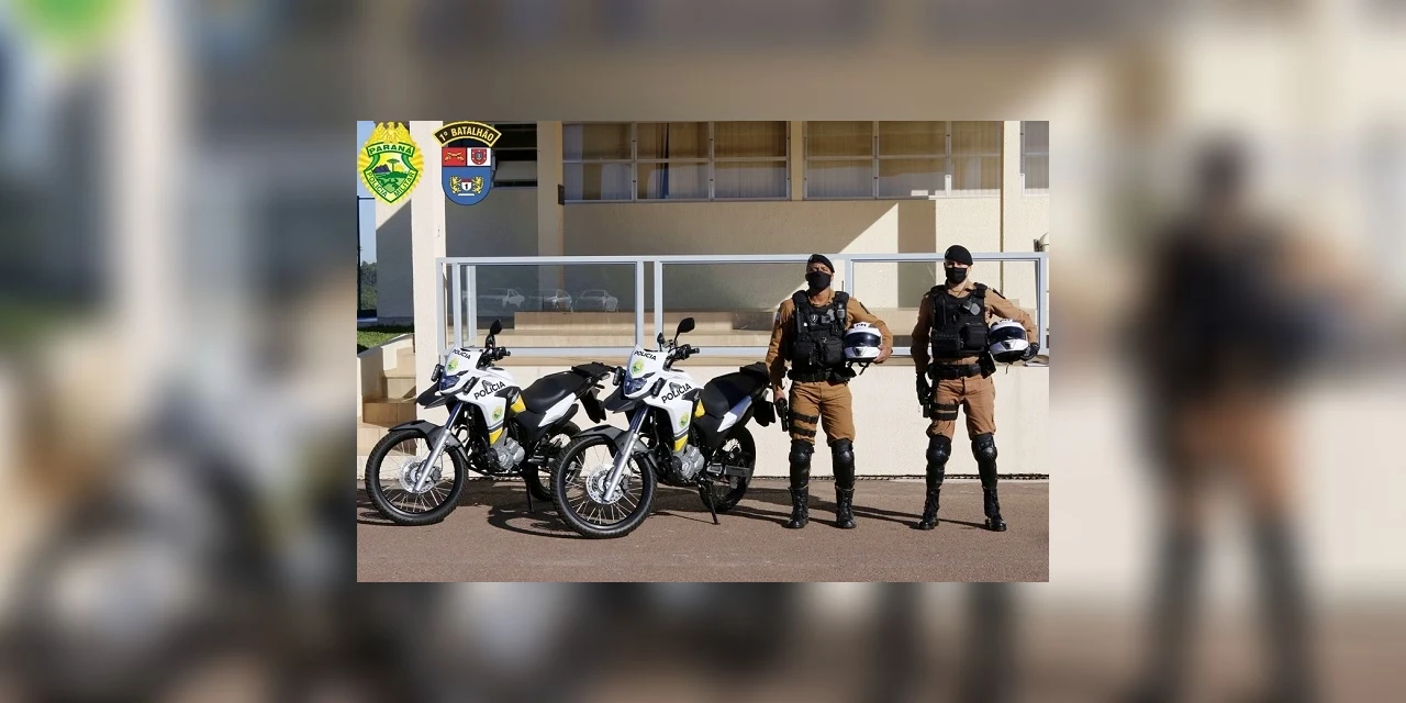 1º Batalhão de Polícia Militar recebe doação de motocicletas e equipamentos