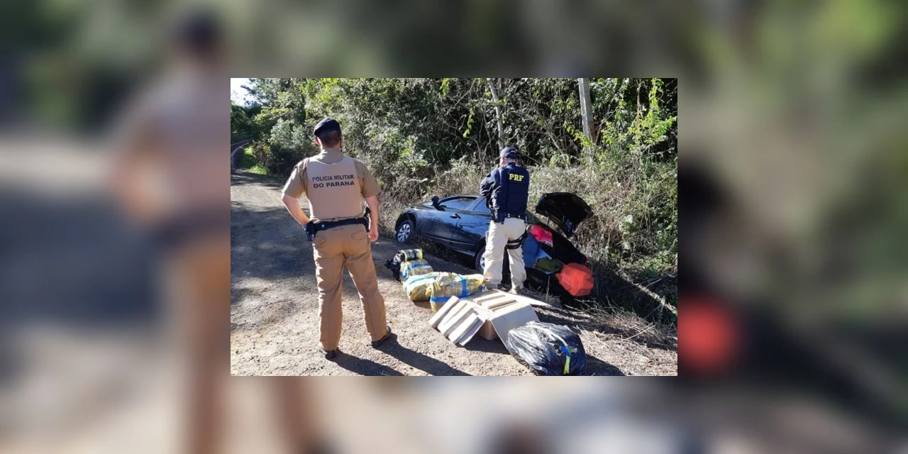 PRF apreende 136 kg de maconha na BR-277 na região de Irati