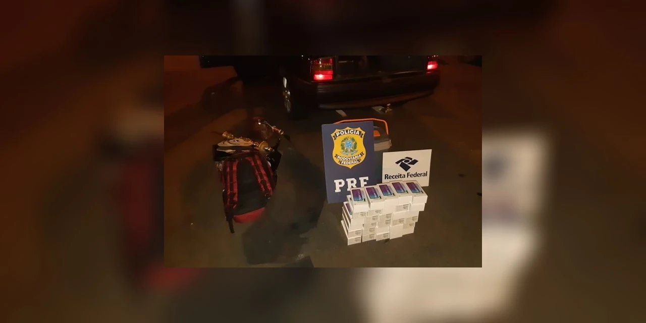 Em ação conjunta, PRF prende suspeitos com mercadoria eletrônica ilegal no Paraná