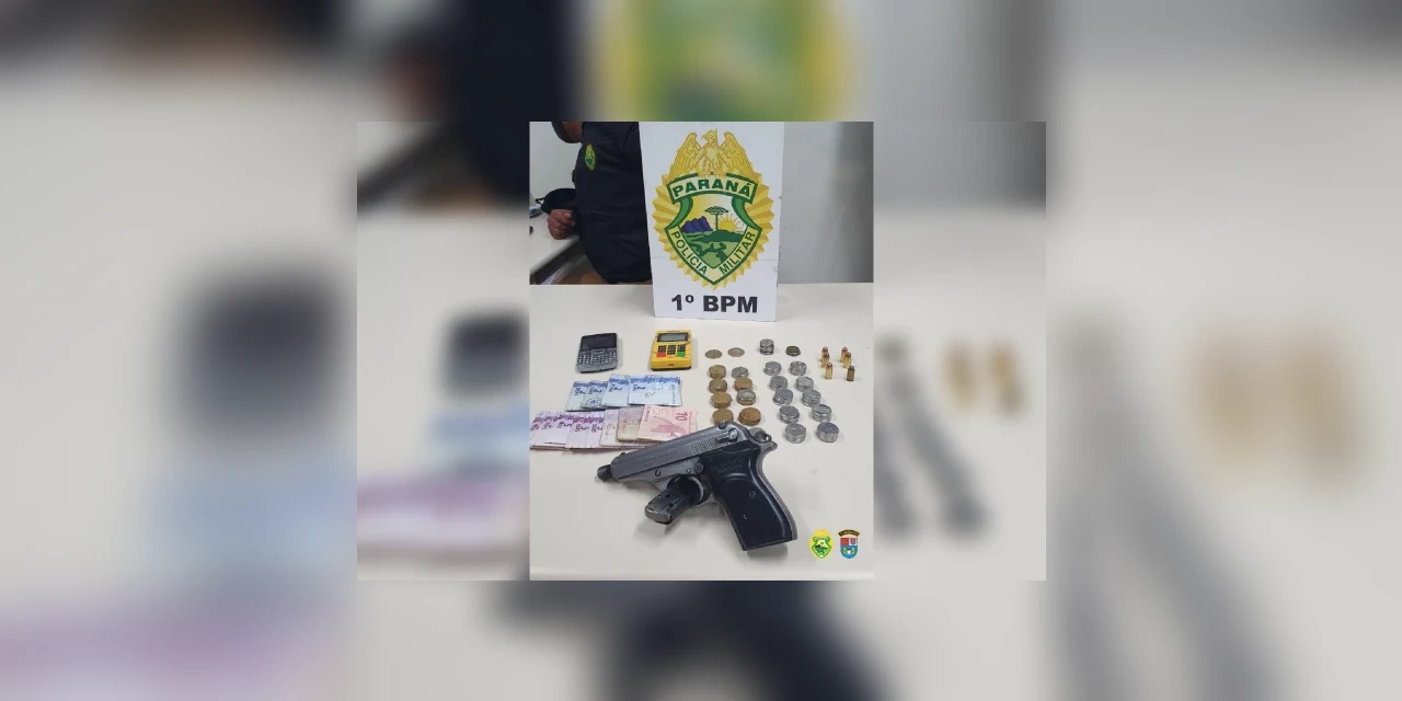 PM prende três homens por porte ilegal de arma em Ponta Grossa