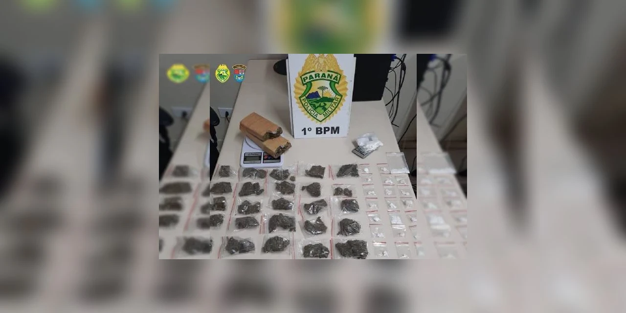 Polícia Militar fecha ponto de venda de drogas em Ponta Grossa