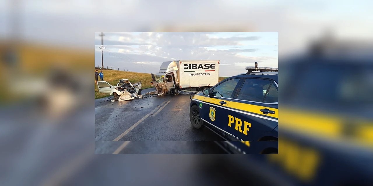 Homem morre em grave acidente em Guarapuava e pista fica interditada por duas horas